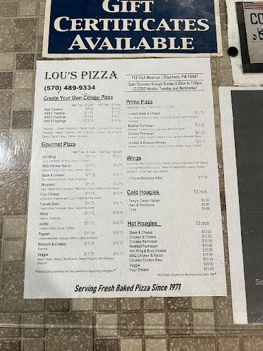 Lou's Pizza Place